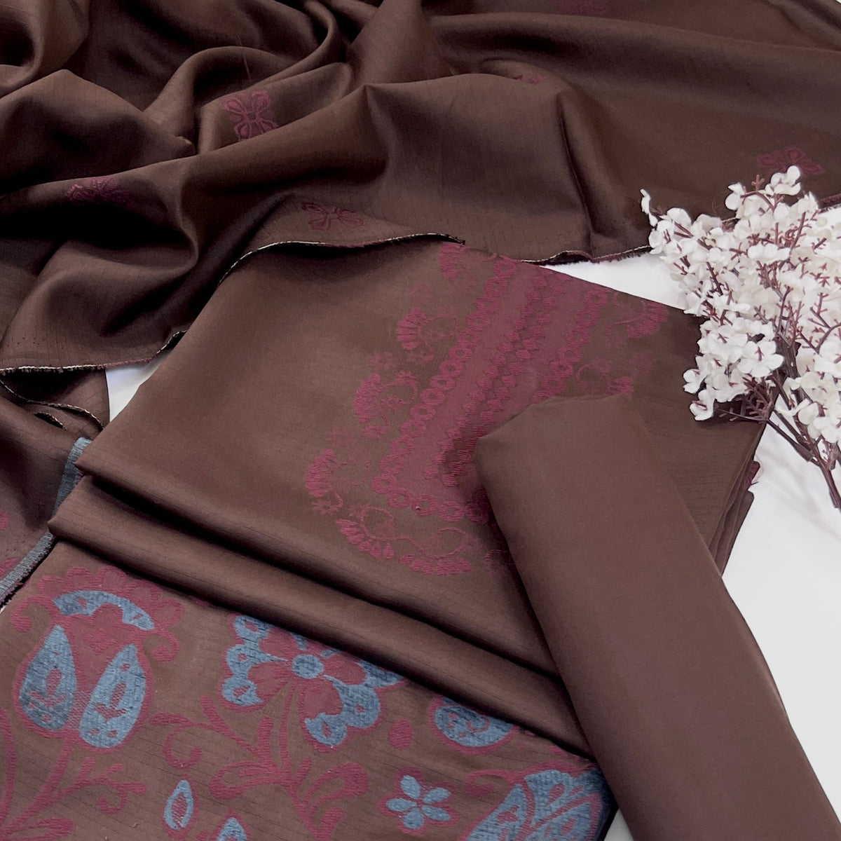 Bundle OF 06 | Sapphire | Jacquard Viscose 3PC