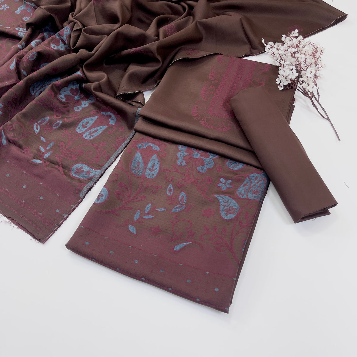Bundle OF 06 | Sapphire | Jacquard Viscose 3PC