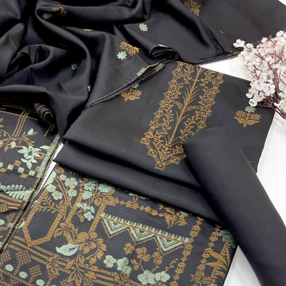 Bundle OF 04 | Sapphire | Jacquard Viscose 3PC
